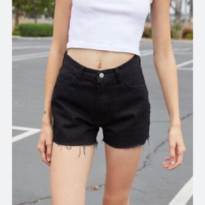 John Galt Brandy Melville Charlotte Black Denim Shorts